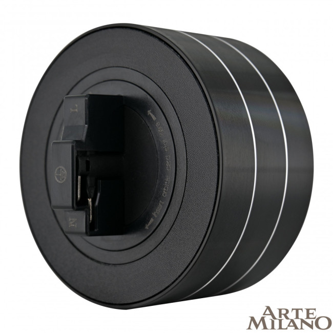 Трековая розетка Arte Milano Am-track-sockets 380011TS/ES Black Трековая розетка Arte Milano Am-track-sockets 380011TS/ES Black