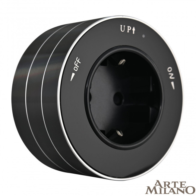 Трековая розетка Arte Milano Am-track-sockets 380011TS/ES Black Трековая розетка Arte Milano Am-track-sockets 380011TS/ES Black