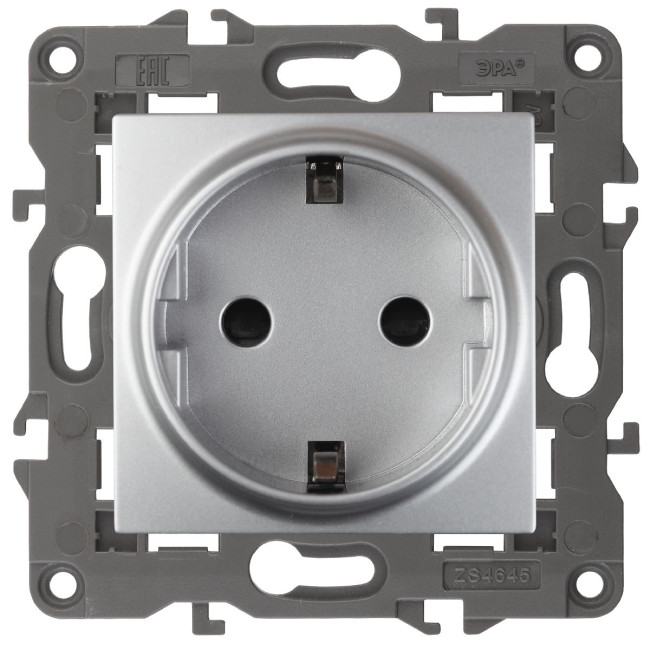 Розетка 2P+E Schuko со шторками Эра 14-2102-03 Б0034274 Розетка 2P+E Schuko со шторками Эра 14-2102-03 Б0034274