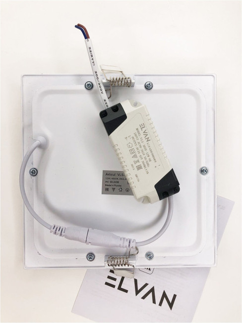 Встраиваемый светильник Elvan VLS-102SQ-12W-WW-Wh Встраиваемый светильник Elvan VLS-102SQ-12W-WW-Wh