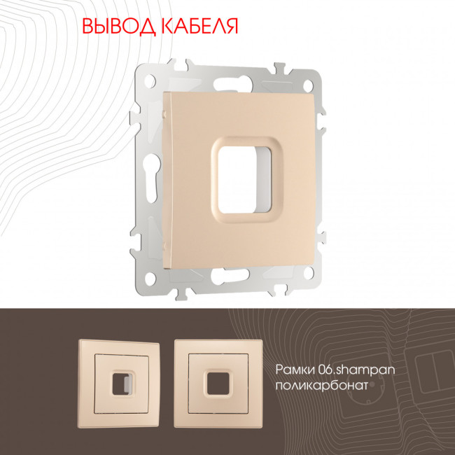 Вывод кабеля Arte Milano 206.49-1.shampan Вывод кабеля Arte Milano 206.49-1.shampan