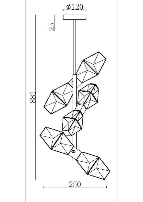 Подвесной светильник Maytoni Coctail time MOD325PL-06G1