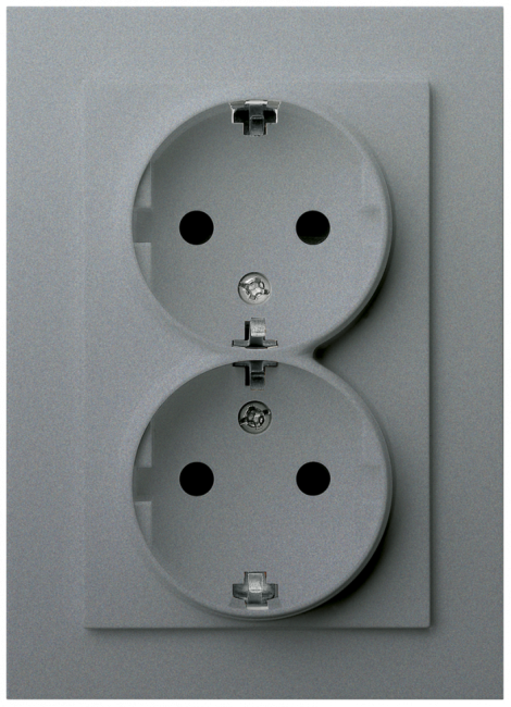 Двойная розетка SHUKO Jasmart с защитными шторками (2P+T) 16A 250V G5504S Двойная розетка SHUKO Jasmart с защитными шторками (2P+T) 16A 250V G5504S