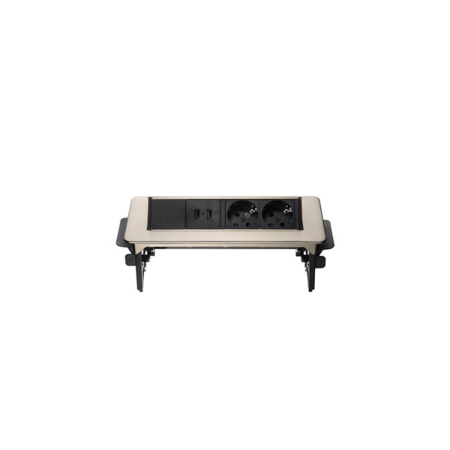 Блок розеток 47 (2 секции и 2 USB) Mebax 00-00000830 Блок розеток 47 (2 секции и 2 USB) Mebax 00-00000830