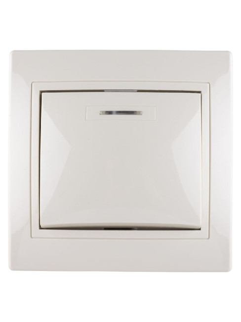 Выключатель одноклавишный с подсветкой Таймыр TDM Electric SQ1814-0104 Выключатель одноклавишный с подсветкой Таймыр TDM Electric SQ1814-0104