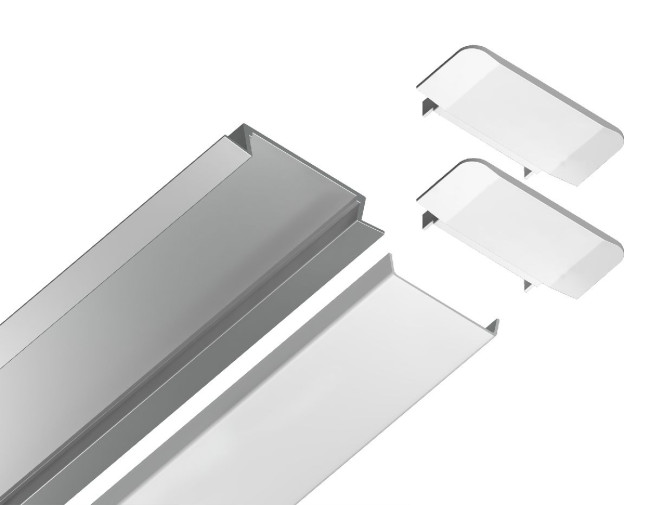 Алюминиевый встраиваемый профиль Ambrella Light Alum Profile GP1100AL Алюминиевый встраиваемый профиль Ambrella Light Alum Profile GP1100AL