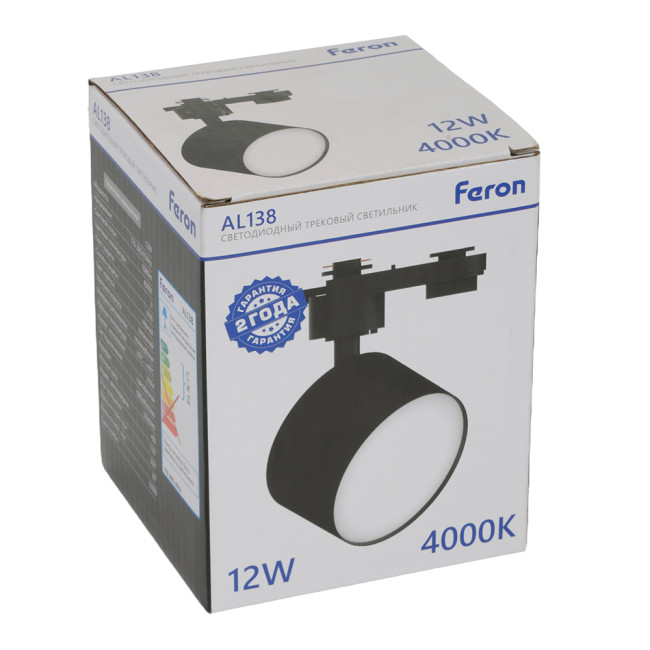 Трековый однофазный светильник Feron AL138 51180 Трековый однофазный светильник Feron AL138 51180