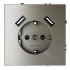 Розетка с USB, А+А Voltum S70 VLS040404 (шелк)