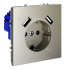 Розетка с USB, А+А Voltum S70 VLS040404 (шелк)