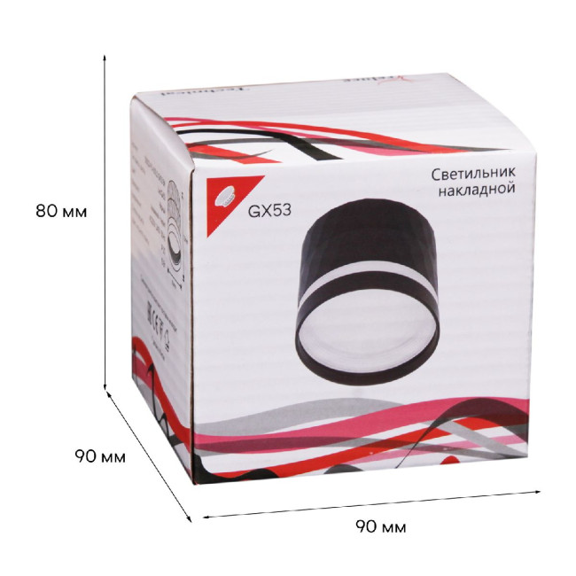 Накладной светильник Reluce 53002-9.5-001LD GX53 BK Накладной светильник Reluce 53002-9.5-001LD GX53 BK