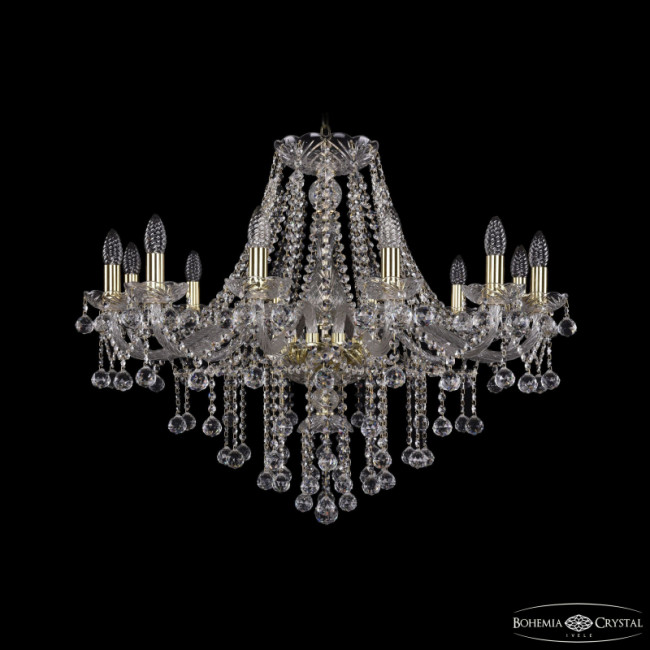 Подвесная люстра Bohemia Ivele Crystal 1415/12/300 G Balls