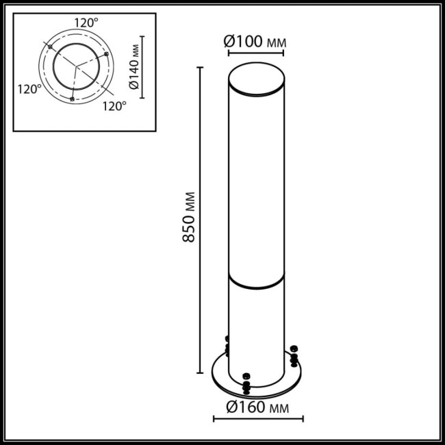 Ландшафтный светильник Odeon Light Nature Cortena 7180/22GL Ландшафтный светильник Odeon Light Nature Cortena 7180/22GL