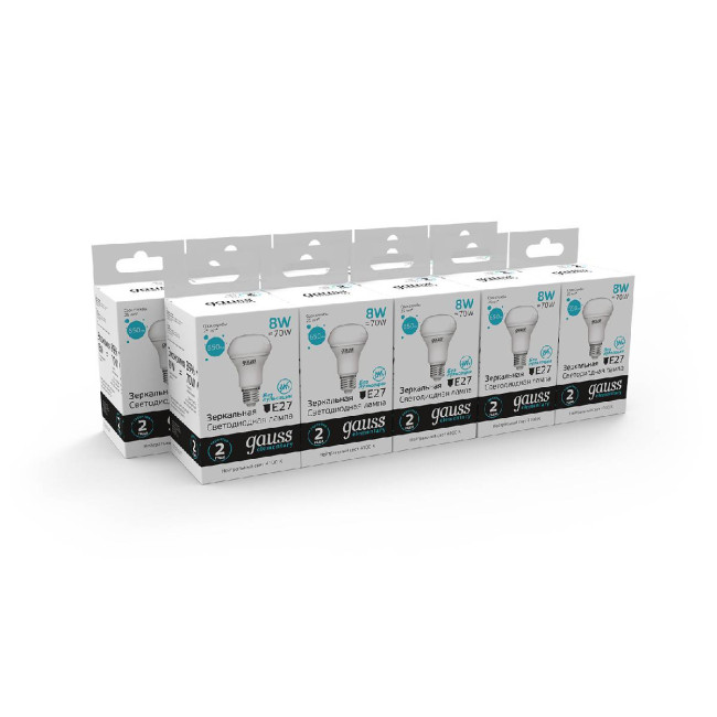 Лампа светодиодная Gauss E14 8W 4100K матовая 63228 Лампа светодиодная Gauss E14 8W 4100K матовая 63228
