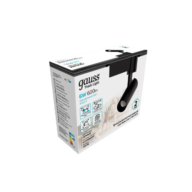 Трековый светодиодный светильник Gauss Track Light Led TR076 Трековый светодиодный светильник Gauss Track Light Led TR076