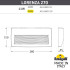 Светильник для подсветки лестниц Fumagalli Lorenza AS3.000.000.BXP1L Светильник для подсветки лестниц Fumagalli Lorenza AS3.000.000.BXP1L