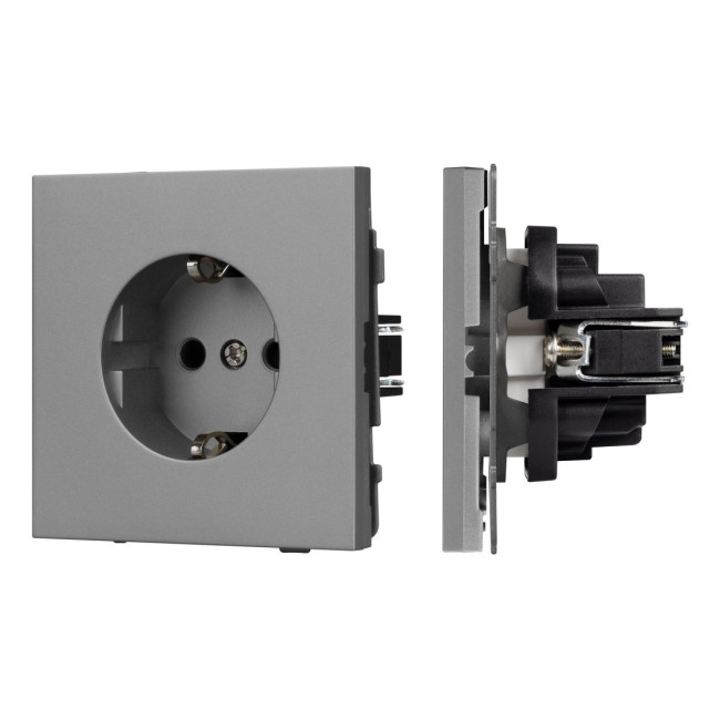 Механизм электрической розетки Arlight SCT-TENDO-MEU1-PL-GR (230V, 16A) 054080 Механизм электрической розетки Arlight SCT-TENDO-MEU1-PL-GR (230V, 16A) 054080