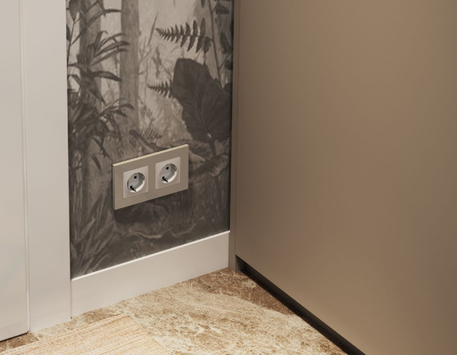 Рамка двухместная Ambrella Volt Qubi AF250362 Рамка двухместная Ambrella Volt Qubi AF250362