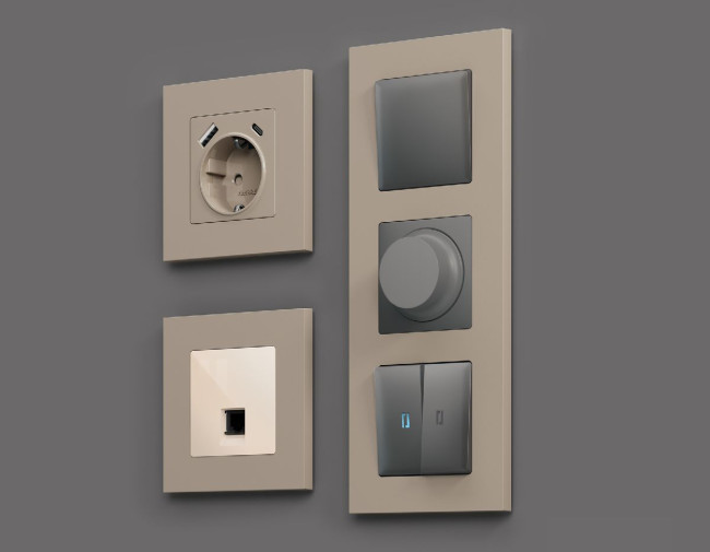 Рамка двухместная Ambrella Volt Qubi AF250362 Рамка двухместная Ambrella Volt Qubi AF250362