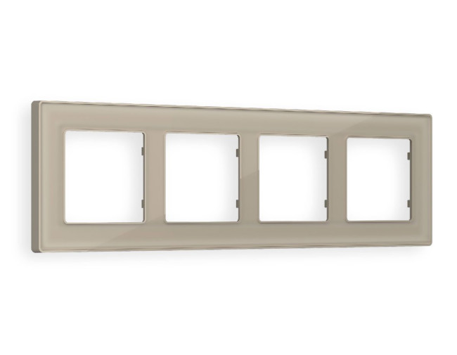 Рамка четырехместная Ambrella Volt Arctic AF580364 Рамка четырехместная Ambrella Volt Arctic AF580364