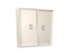 Лицевая панель для выключателя двухклавишного с подсветкой Ambrella Volt Alfa AP3240