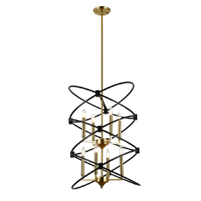 Люстра на штанге Indigo Trionfo 10020/8R Black V000486 Люстра на штанге Indigo Trionfo 10020/8R Black V000486