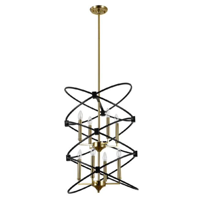 Люстра на штанге Indigo Trionfo 10020/8R Black V000486 Люстра на штанге Indigo Trionfo 10020/8R Black V000486