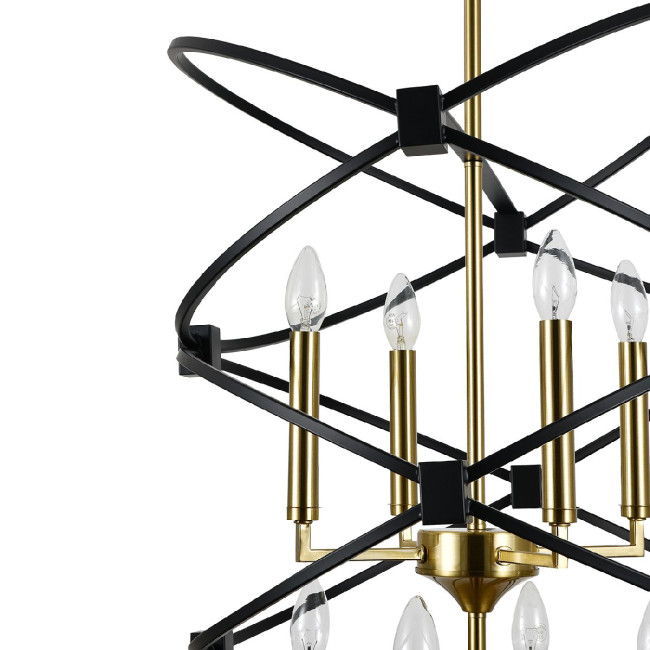 Люстра на штанге Indigo Trionfo 10020/8R Black V000486 Люстра на штанге Indigo Trionfo 10020/8R Black V000486