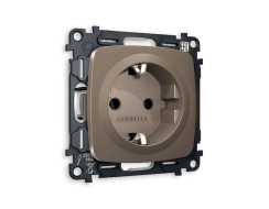 Комплект механизма розетки с/з на винтовых зажимах Ambrella Volt Omega MO636010 Комплект механизма розетки с/з на винтовых зажимах Ambrella Volt Omega MO636010