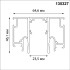 Шинопровод для монтажа в натяжной потолок LumFer For Novotech Flum 135327 Шинопровод для монтажа в натяжной потолок LumFer For Novotech Flum 135327
