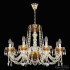 Подвесная люстра Bohemia Ivele Crystal 5402/8/240 G Amber/M-1F Подвесная люстра Bohemia Ivele Crystal 5402/8/240 G Amber/M-1F