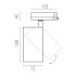Трековый трехфазный светильник Quattro LED с адаптером Lightstar Alta Base A5246QT