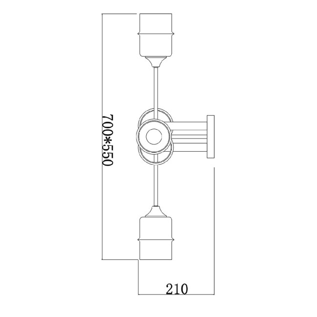 Потолочная люстра Escada Mondrian 699/6P Потолочная люстра Escada Mondrian 699/6P