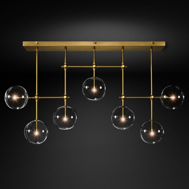 Потолочный светильник Delight Collection Globe Mobile KG0835P-7A brass