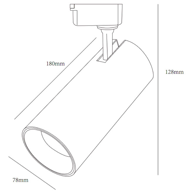 Трековый однофазный светильник ЭРА TR5-30 COB BK Б0049055 Трековый однофазный светильник ЭРА TR5-30 COB BK Б0049055