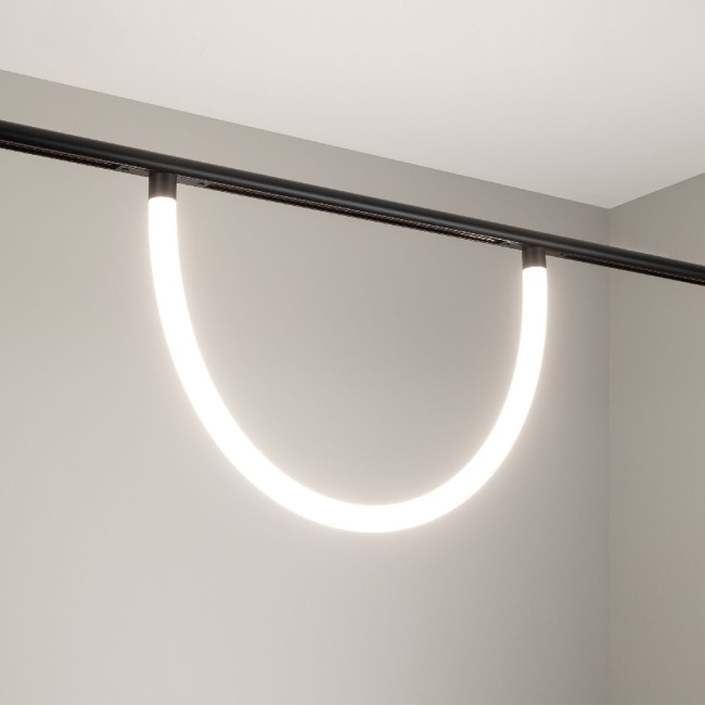 Трековый магнитный светильник Arlight MAG-ORIENT-TUBE-ELASTIC-2620-R30-L1000-14W Day4000 (BK, 360 deg, 48V) 041643