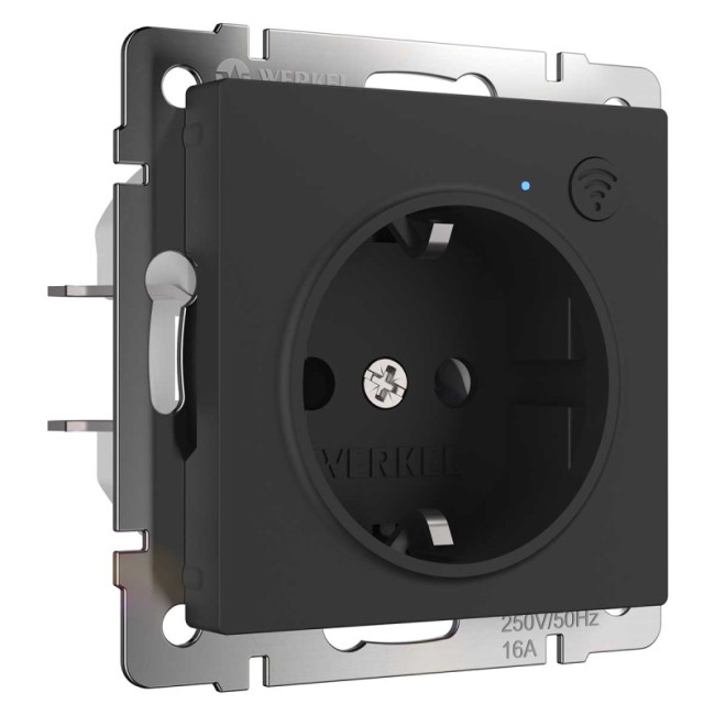 Розетка Wi-Fi Werkel черный матовый W1171608 4690389176098 Розетка Wi-Fi Werkel черный матовый W1171608 4690389176098