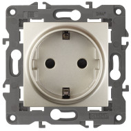 Розетка 2P+E Schuko со шторками Эра 14-2102-04 Б0034275