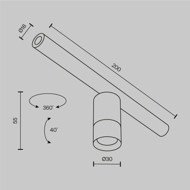 Трековый светильник Maytoni Focus LED C103CL-5W3-6K-BS Трековый светильник Maytoni Focus LED C103CL-5W3-6K-BS