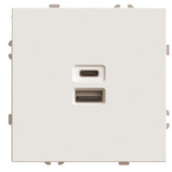 Розетка 2-местная USB + Type C (механизм) Stekker Эмили 250В 20W RST10-5115-08 кашемир soft touch 49905