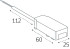 Коннектор питания для магнитного шинопровода Italline IT09-9025 black