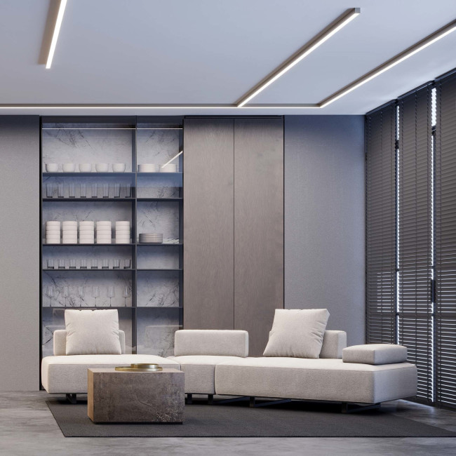 Алюминиевый профиль Arlight SL-LINE-5050-LW-2000 ANOD OLIVE GREY 038434 Алюминиевый профиль Arlight SL-LINE-5050-LW-2000 ANOD OLIVE GREY 038434