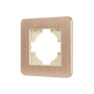 Рамка алюминиевая на 1 пост Arlight FRM-AKIRY-AL-1-GD 049683
