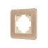Рамка алюминиевая на 1 пост Arlight FRM-AKIRY-AL-1-GD 049683 Рамка алюминиевая на 1 пост Arlight FRM-AKIRY-AL-1-GD 049683