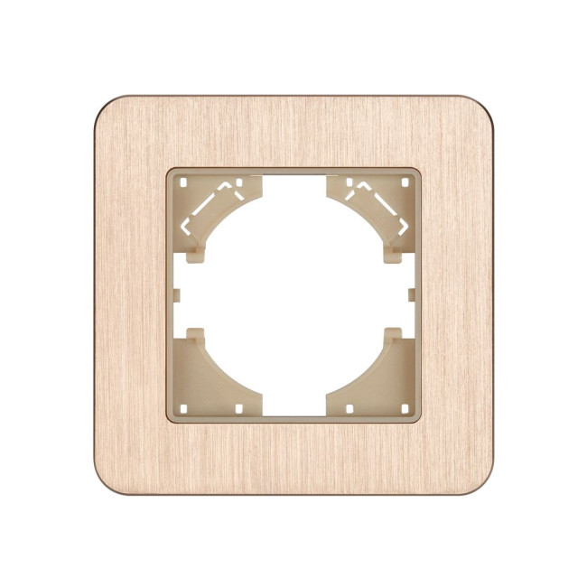 Рамка алюминиевая на 1 пост Arlight FRM-AKIRY-AL-1-GD 049683 Рамка алюминиевая на 1 пост Arlight FRM-AKIRY-AL-1-GD 049683