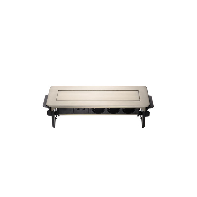 Блок розеток 47 (3 секции и 2 USB) Mebax 00-00001164 Блок розеток 47 (3 секции и 2 USB) Mebax 00-00001164