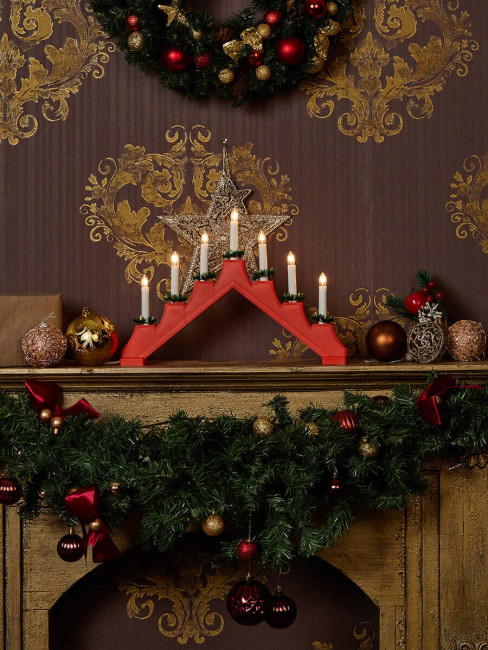 Фигурка «Новогодняя горка» Uniel (UL-00007387) UDL-L7101-007/SWA/WW Red Bridge