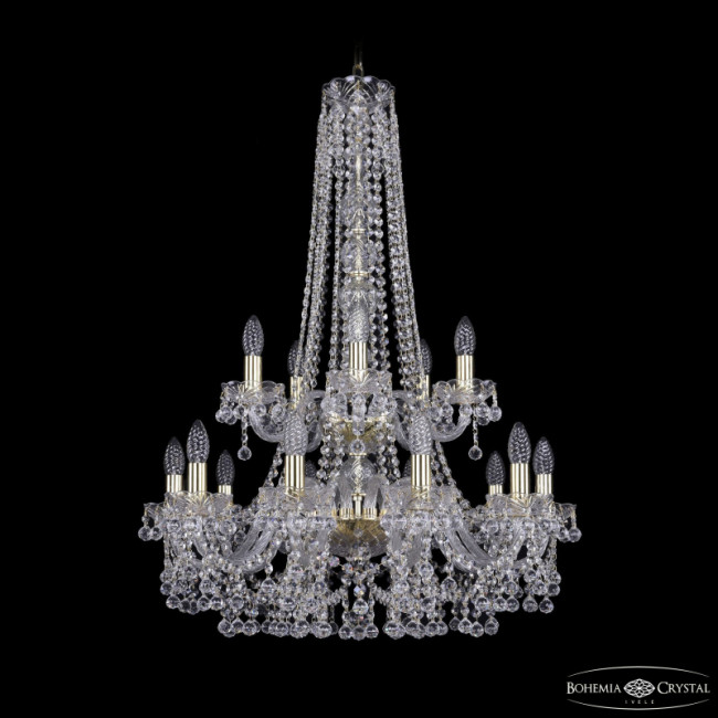 Подвесная люстра Bohemia Ivele Crystal 1409/10+5/240/h-91/2d G