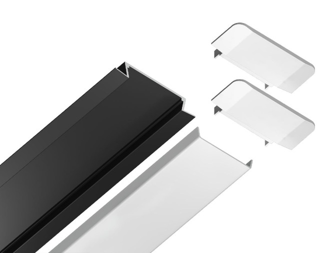 Алюминиевый встраиваемый профиль Ambrella Light Alum Profile GP1100BK Алюминиевый встраиваемый профиль Ambrella Light Alum Profile GP1100BK