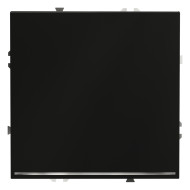 Выключатель одноклавишный с подсветкой Voltum S70 VLS010208 (черный матовый)