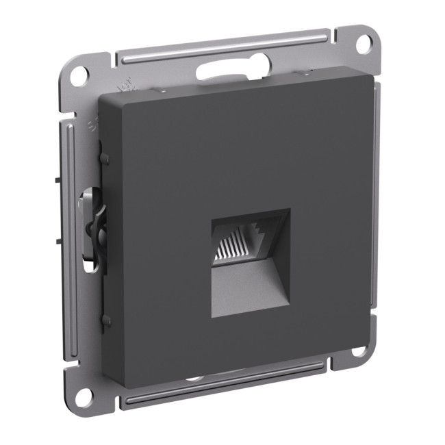 Розетка компьютерная RJ45, кат. 6A, Systeme Electric AtlasDesign Базальт ATN001486 Розетка компьютерная RJ45, кат. 6A, Systeme Electric AtlasDesign Базальт ATN001486